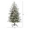 4.5ft. Pre-Lit Manchester Spruce Artificial Christmas Tree, Clear LED Lights